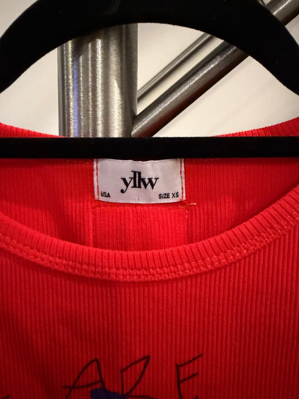 Yellow the Label, Red Tank Top, Size XS - Picture 3 of 4